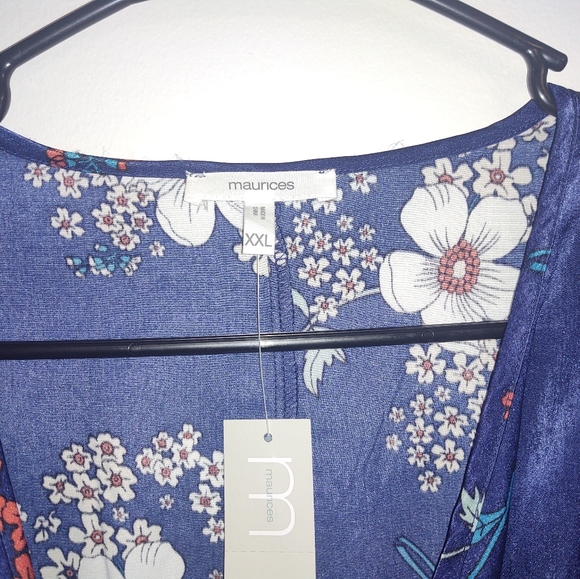 Maurices Floral Wrap Dress - Picture 3 of 4